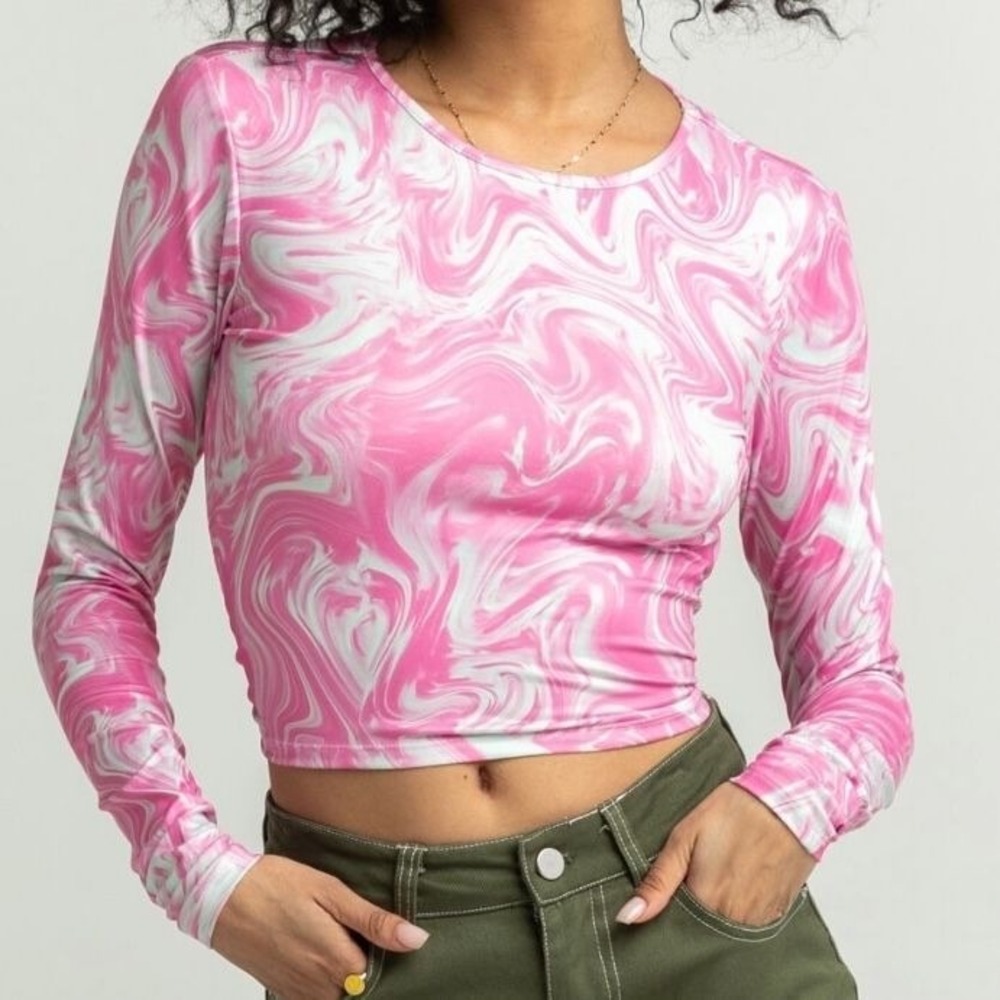 NWT Full Tilt Printed Open Back Womens Tee XXL